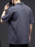 名面夏季短袖POLO衫男士宽松大码纯棉上衣潮流复古翻领体恤男装保罗衫 灰色 2XL（160-180斤）