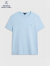 布克兄弟（BrooksBrothers）女24夏季新品经典刺绣通勤休闲短袖T恤 4000-蓝色 XS