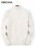 ERNCIAGA 100%纯羊绒衫男装高领打底衫青年加厚毛衣 白色 160/S (适合85斤-105斤)