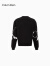 Calvin Klein  Jeans春秋男士时尚醒目字母印花休闲圆领套头卫衣J321659 BEH-太空黑 M