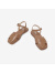 拔佳（Bata）包头凉鞋女夏季新款时尚羊皮镂空复古软底罗马鞋ARP11BL3 棕色 35
