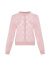 黛玛诗2024年新款针织开衫优雅小香风甜美减龄粉色毛衣外套女 粉色 M