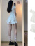 UHFV小个子白色连衣裙夏季两件套纯欲风辣妹收腰蓬蓬裙法式初恋裙子 666-5115白色套装 S