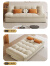 欧荷家具云朵沙发床 折叠两用磨砂绒布单人沙发床 小户型客厅简易懒人沙发 1.2米直排云朵沙发床
