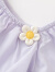巴拉巴拉童装女童短袖衬衫2024新款方领上衣夏季甜美【商场同款】 粉紫70011 130cm