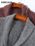 ERNCIAGA 纯羊绒羊绒衫男士V领开衫冬季针织衫青年加厚毛衣外套 花咖 165/M (适合105斤-120斤)