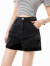 乐町工装口袋短裤女23年夏季新款设计感短裤多色可选 黑色(现货) S/155