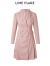 LIME FLARE莱茵2023秋季新款粉色格子西装裙商场同款职业气质高级正式连衣裙 石盐粉色 M