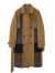 杰帝梵（J.D.V）男装商场同款秋冬新品卡其绵羊毛撞色时尚潮流长款呢大衣外套 卡其 170/92B