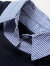子牧棉麻2023秋装 女韩版宽松POLO领拼接上衣烫钻长袖假两件卫衣6018 蓝色 XL(建议120-130斤)