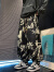 EFFACE哈伦裤男新中式国风裤子男款大码阔腿灯笼裤民族风潮牌束脚裤 黑色 2XL 130-160斤