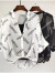 月袖（YUEXIU）单件/套装衬衫衣女新款雪纺衫2024夏季洋气蝙蝠袖上衣T恤 白色 S7095斤