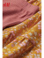 H&M童装女童套装2件式早春时髦洋气棉质花朵连衣裙打底裤0909339 黄色/花朵 90/52