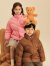 PawinPaw卡通小熊童装2023年冬季新款男女童羽绒服立领落肩外套 粉红色/25 110