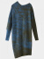 例外（EXCEPTION）【羊毛】春秋气质不规则圆领茧型气质中长款连衣裙 藏蓝 36Y(160/84Y)