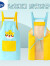 迪士尼（Disney）儿童三件套围裙画画衣厨房烘焙幼儿园绘画美术防水宝宝罩衣厨师帽 粉色小兔围裙+套袖六一儿童节礼物 120码建议身高110-130六一儿童节礼物