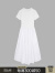江南布衣（JNBY）【商场同款】24夏新款连衣裙气质赫本风X型修身拼接短袖5O4G14470 100/本白 M