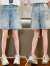 迪士尼（Disney）女童短裤百搭洋气牛仔中裤夏季2024新款中大童时髦韩版五分裤夏装 蓝色 120码适合身高110-120cm5岁-6岁