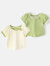伊顿德鲁女童夏装短袖2024新款儿童公主上衣女宝宝半袖体恤夏季小童装T恤 绿色 110cm