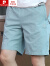 皮尔卡丹（pierre cardin）2024新款纯棉休闲短裤男士夏季薄款五分裤外穿5分中裤子男款白色 深蓝色 XL