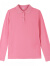 啄木鸟粉色长袖T恤女士春秋季2024新款正肩翻领休闲上衣T 粉色 M 建议80-95斤