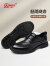 强人气质有型正装皮鞋头层牛皮商务男鞋牛津鞋 JDA23323003 黑色 42