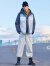 CABBEEN卡宾【快乐星球系列】男装羽绒服2021冬新款拼色印花短款厚外套H 米白色12 52/180/XL