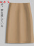 RLAS黑色半身裙女夏季2023新款高腰中长款职业西装直筒裙包臀a字裙女 卡其色-西装料 60cm 26/S 建议85-95斤