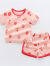 单南卫婴儿短袖套装女宝纯棉小孩衣服夏装儿童女童0洋气1岁3小童2运动新 粉底草莓 80cm