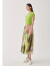 噢姆（AUM）噢姆女装2021秋冬新品时尚通勤印花简约修身半身裙MABW38082 绿色 M