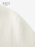 菲妮迪羊毛衫季时尚气质小香风简约显瘦针织开衫外套女 米白色 L
