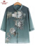 俞兆林母亲节礼物妈妈夏装中老年女装装新款雪纺衬衫奶奶短袖老人衣服Z 绿色上衣 XL (建议80-95斤)