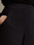 PORTS宝姿新品女装经典条纹西裤LN9P015JFQ049 黑色条纹 4
