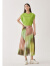 噢姆（AUM）噢姆女装2021秋冬新品时尚通勤印花简约修身半身裙MABW38082 绿色 M