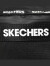 斯凯奇（Skechers）斜挎包男女同款情侣单肩包腰包时尚休闲潮流 L220U079 深黑色/002K 均码（L380xW80xH150）