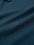 柒牌男士桑蚕丝短袖polo衫2024夏季新款男装商务休闲中年爸爸装体恤衫 孔雀蓝	 165/84A(S)