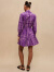 Maje【胶囊系列】夏季女装紫色收腰短款连衣裙MFPRO03032 紫色 T38