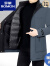 罗蒙（ROMON）冬季男士羽绒服2023年新款可脱卸内胆中长款一衣三穿鹅绒外套 黑咖色 170/M(90-110斤)