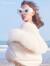 OZLANA 2022冬季新款AURORA系列毛领时尚可爱羽绒服女外套 AU223063-AURORA系列羽绒服 蓝色 S