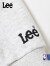 Lee儿童运动卫衣秋冬新款男女童装NBA联名长袖T恤两件圆领套头上衣 浅灰 120cm