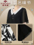 俞兆林妈妈新款夏装裙子40岁50中年女装洋气中老年雪纺连衣裙母亲节礼物 黑白色 2XL(建议105-120斤)
