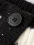 伊芙丽（eifini）2023春装新款黑色宽松慵懒风V领设计感通勤针织开衫背心女 黑色背心 155/80CM/S