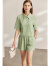 Amii2022年夏季新款凉感雪纺衫短裤休闲时尚套装女设计感两件套 薄荷绿(雪纺衫) 160/84A/M