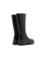 思加图冬季新款时尚厚底骑士靴长靴高筒靴女皮靴EF303DG2 黑色（单里） 38