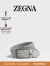 杰尼亚（Zegna）【618精选】夏季麻灰色人造丝皮带LHTEC-B023UZ-GME-110