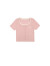 歌依妮粉色针织短袖t恤女2024新款夏季小个子设计感小众短款上衣打底衫 粉色 L