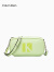 Calvin Klein女包时尚通勤小巧简约压印字母拉链圆筒包单肩斜挎包DH3230 342-浅绿色 OS