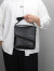 酷奇袋鼠（KUQIDAISHU）2023新款时尚男包单肩包竖款韩版商务休闲包男士斜挎包旅游小背包 黑色