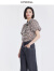 EYEDOLL【商场同款】24夏季新款设计感减龄洋气甜美印花短袖衬衫 米色 M
