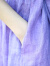 金菊棉麻系带2024春夏新中式国风V领同花边中长款文艺时尚女式连衣裙 紫色 L